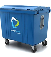 1100 liter afvalcontainer afmeting