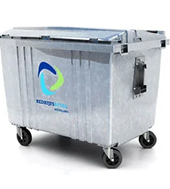 1300 liter afvalcontainer afmeting