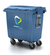 500 liter afvalcontainer afmeting