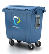 660 liter afvalcontainer afmeting