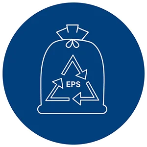 EPS piepschuim afvoeren