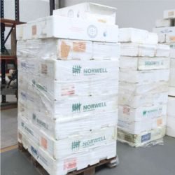 piepschuim op pallets